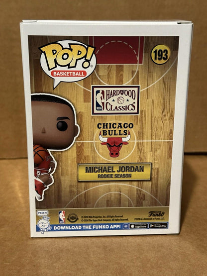 Funko Pop! NBA Chicago Bull Michael Jordan Rookie Season #193 with POP Protector