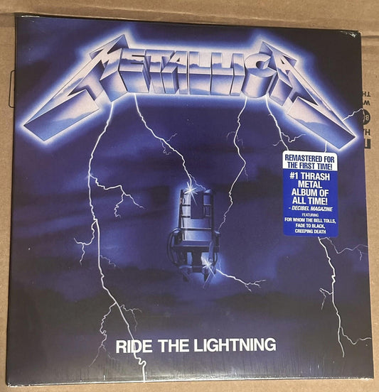 Metallica - Ride The Lightning BLUE SPLATTER Anniversary Vinyl ~ In Hand 💿🔥
