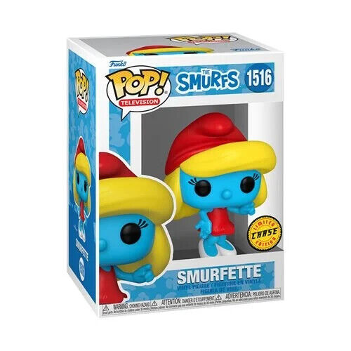 Funko POP! Television The Smurfs Smurfette Red Chase Figure #1516 + Protector