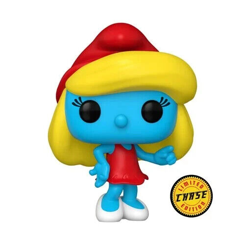 ¡Funko POP! Television Los Pitufos Figura Pitufina Red Chase #1516 + Protector