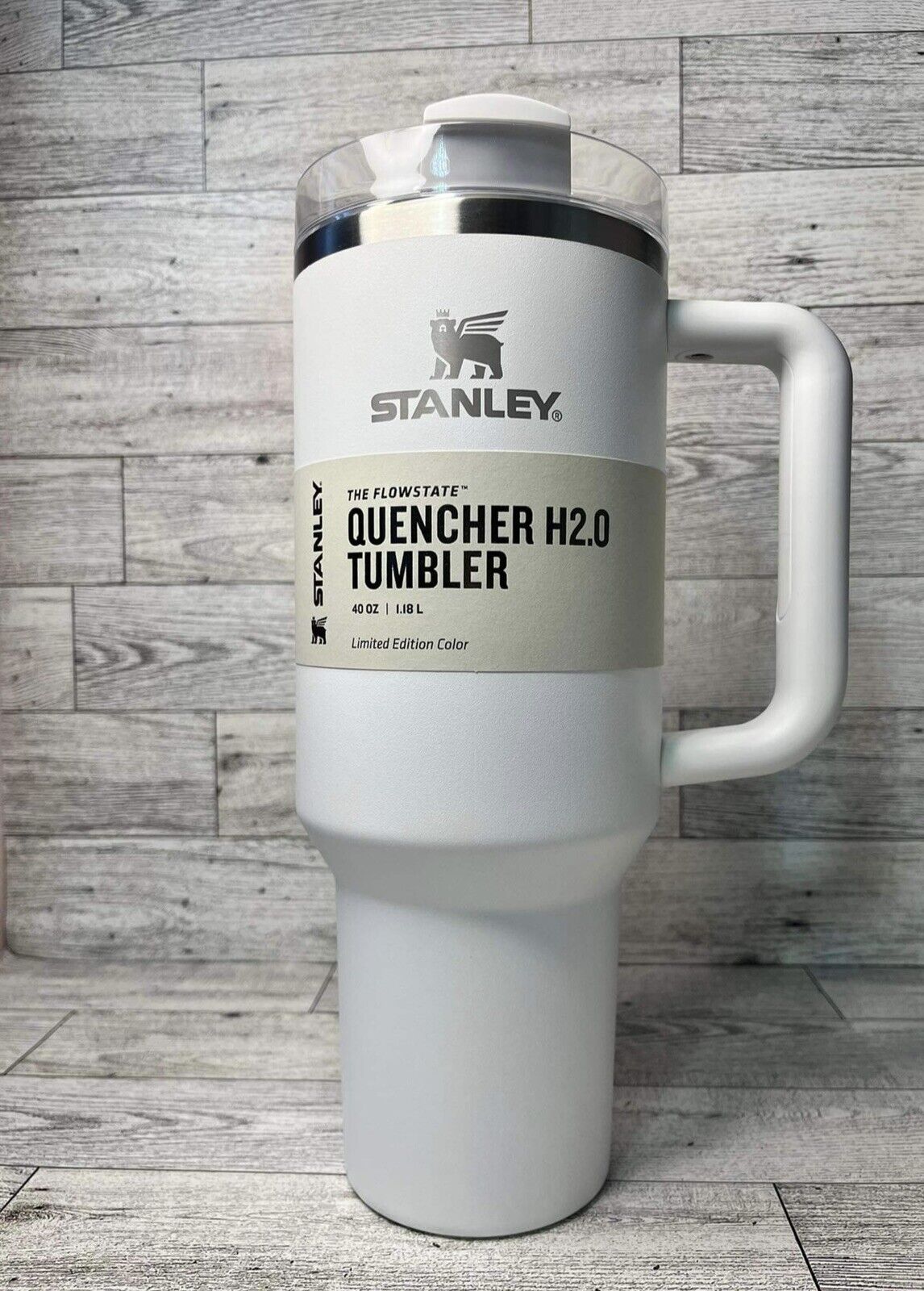 Stanley The Quencher H2.0 FlowState? Tumbler Limited Edition Color | 40 OZ  - Brilliant White